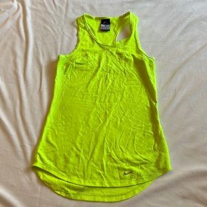 Nike Neon Yellow Dri-Fit Athletic Tank